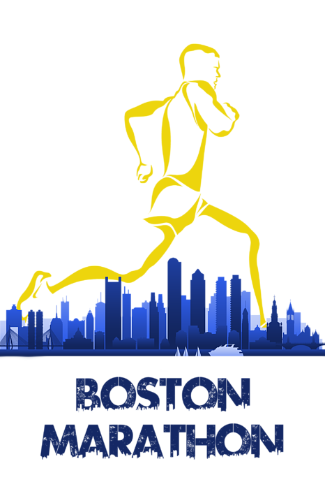 Boston Marathon Kids T-Shirt by Joe Hamilton - Fine Art America