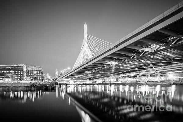 Zakim Bridge and Walkway Boston, MA Yoga Mat