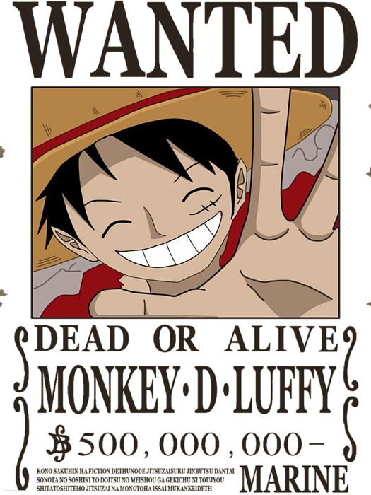 Buy One Piece Luffy Bounty T-Shirt - Officially Licensed Online at