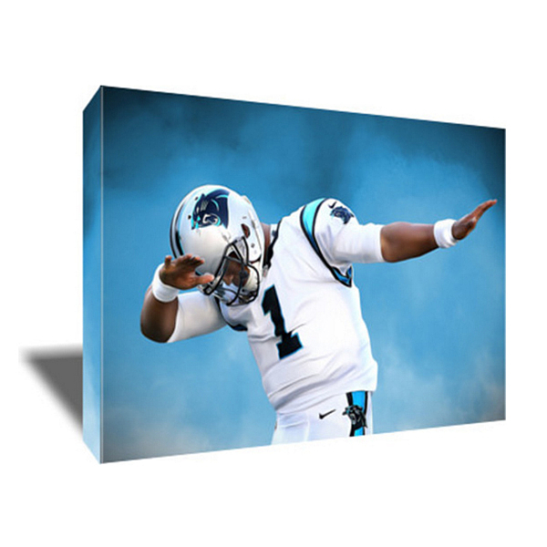 Cam Newton Dab Canvas Art T-Shirt by Art-Wrench Com - Fine Art America