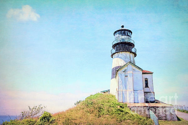 Jean OKeeffe Macro Abundance Art - Cape Disappointment Lighthouse