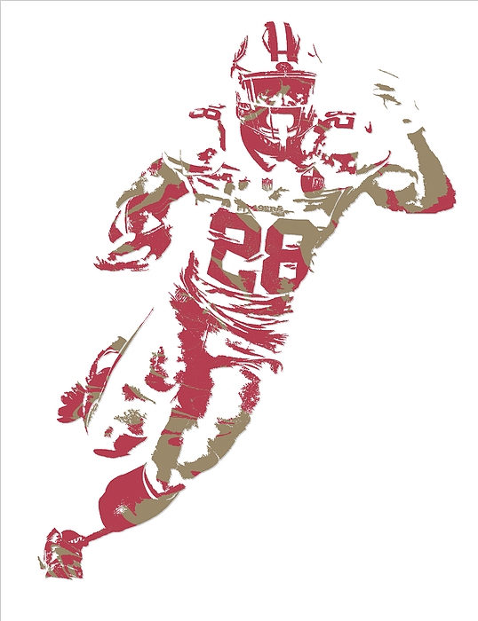 Carlos Hyde SAN FRANCISCO 49ERS ART 4 Toddler T-Shirt by Joe Hamilton -  Pixels