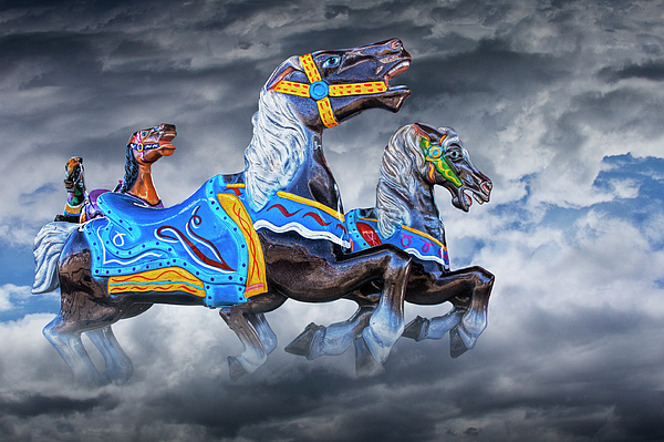 carousel horses galloping in the clouds randall nyhof