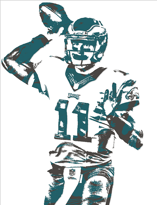 Carson Wentz PHILADELPHIA EAGLES PIXEL ART 9 T-Shirt by Joe Hamilton -  Pixels