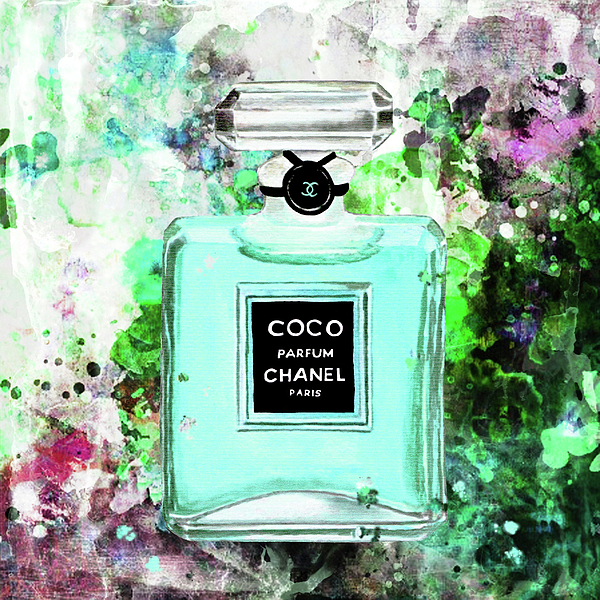 Chanel Poster Chanel Print Chanel Green Perfume Print Chanel Green ...