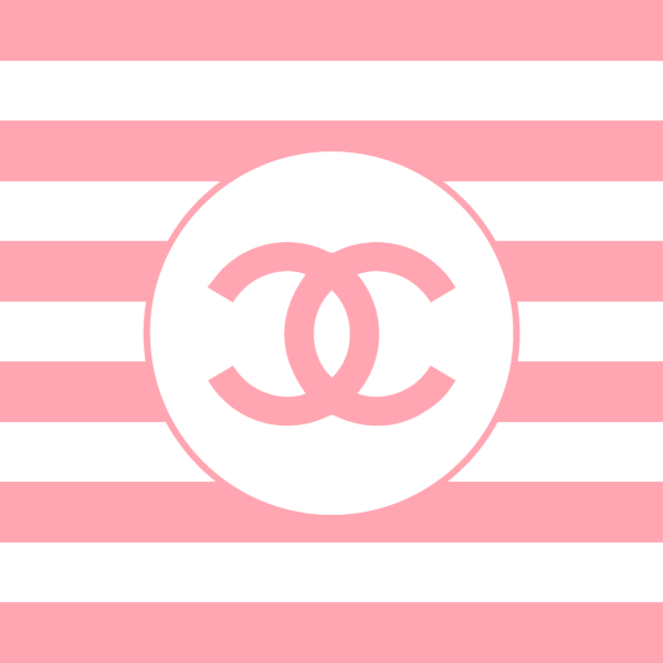 Chanel - Stripe Pattern - Pink - Fashion And Lifestyle Greeting Card