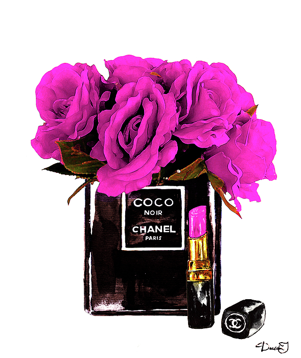 Chanel Wich Flowers Greeting Card for Sale by Del Art