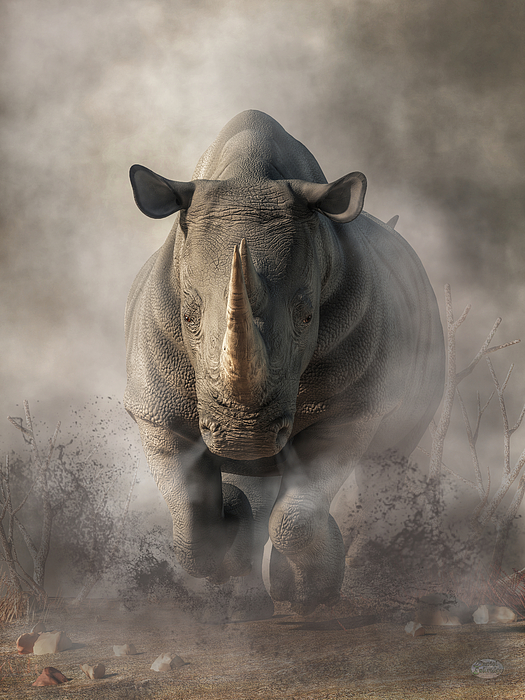 Daniel Eskridge - Charging Rhino