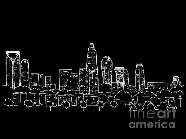 Charlotte Nc View From The East Digital Art