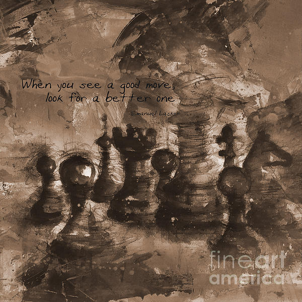 Chess Board 87 Painting by Gull G - Fine Art America