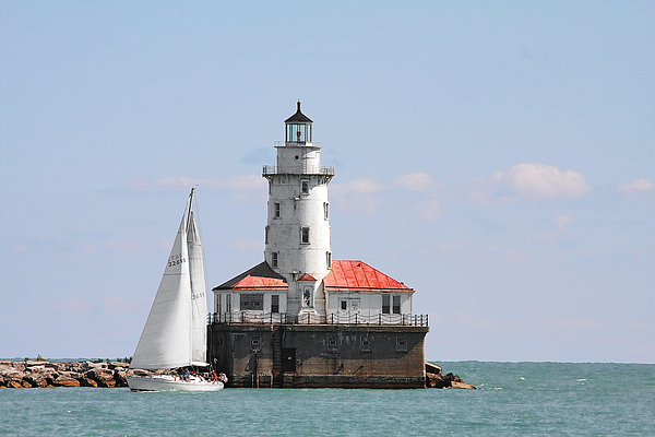Chicago Harbor Lighthouse Photograph