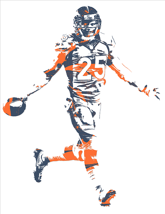 Champ Bailey DENVER BRONCOS PIXEL ART 11 Fleece Blanket by Joe Hamilton -  Pixels