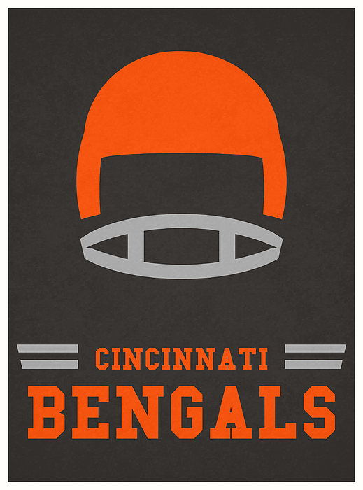 Cincinnati Bengals Vintage Art Adult Pull-Over Hoodie by Joe Hamilton -  Fine Art America