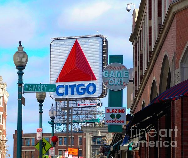 As Seen Outside Fenway Park Citgo Sign Tee Popular with Boston Fans Fenway Sign T-Shirt