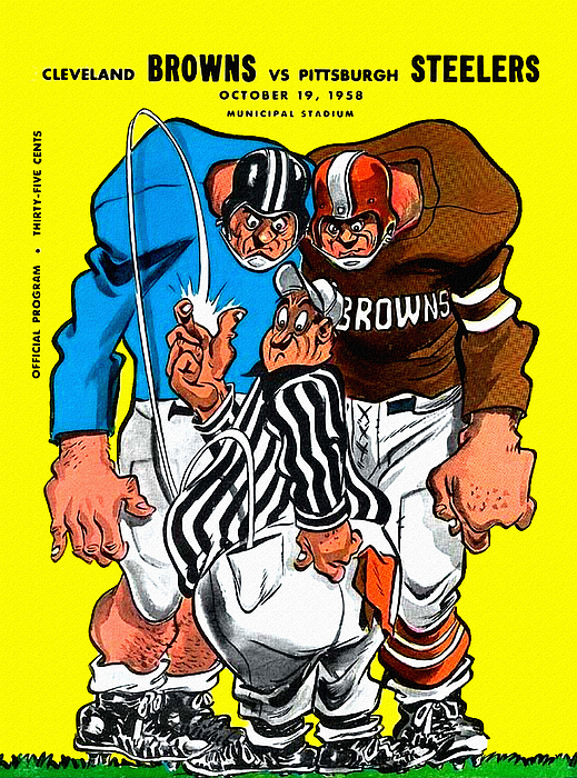 Cleveland Browns vs Buffalo Bills Program Painting by Big 88 Artworks -  Pixels