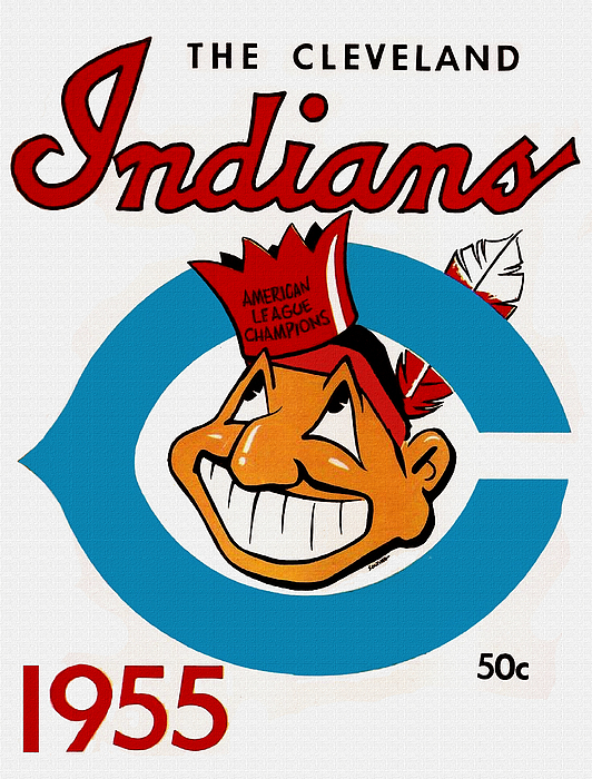 Cleveland Indians 1956 Program T-Shirt by Big 88 Artworks - Fine Art America
