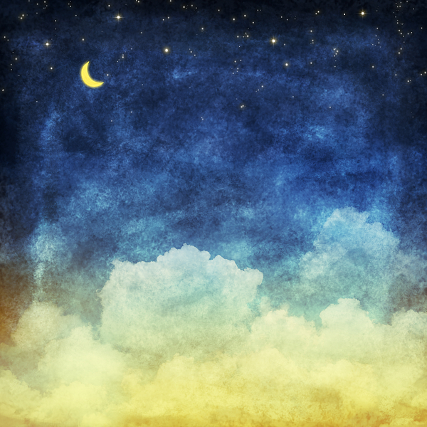 Cloud And Sky At Night Painting