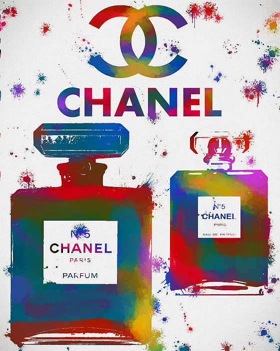 Colorful Chanel Perfume Shower Curtain for Sale by Dan Sproul