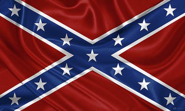 Confederate Flag - Second Confederate Navy Jack And The Battle Flag Of ...