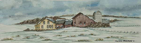 Charlotte Blanchard - Country Farm In Winter