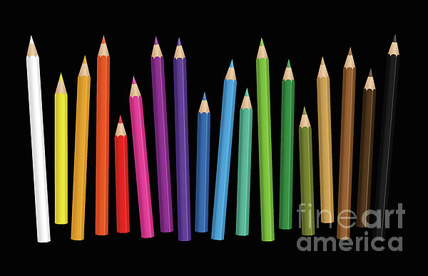 Colorful Fence Colored Crayons Yoga Mat by Peter Hermes Furian - Fine Art  America