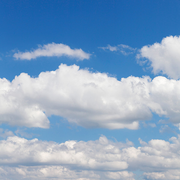 Cumulus Clouds And Blue Sky by Panoramic Images