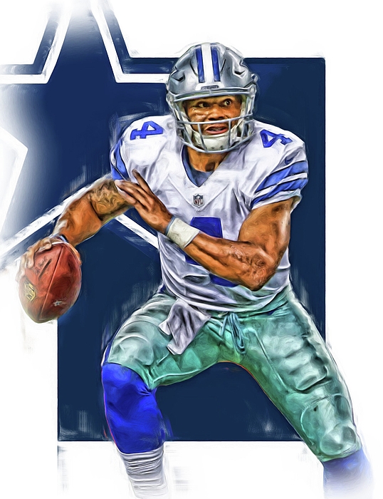 Dak Prescott Dallas Cowboys Profile Women's Plus Size Player