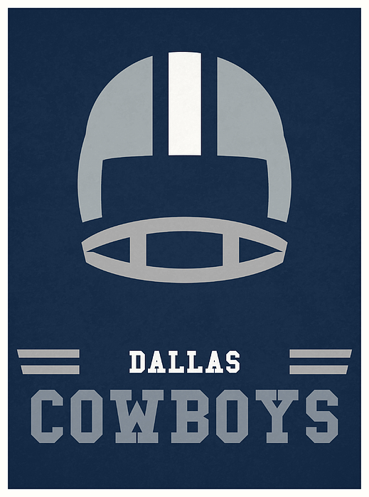 Dallas Cowboys Vintage Art Kids T-Shirt