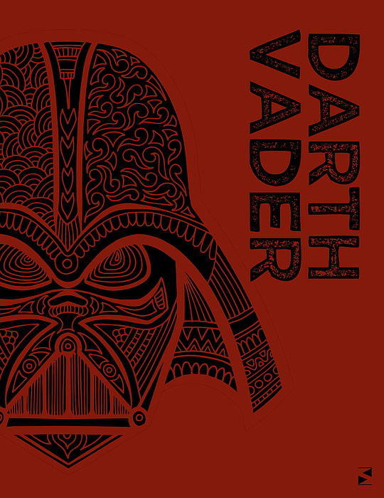 Star Wars Inspired Darth Vader Artwork Throw Pillow