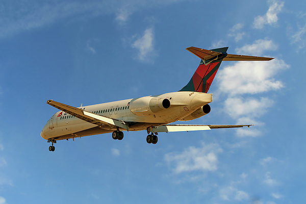 Delta Airlines Boeing 717 200 Greeting Card