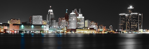 Frozen in Time Fine Art Photography - Detroit in Black and Color