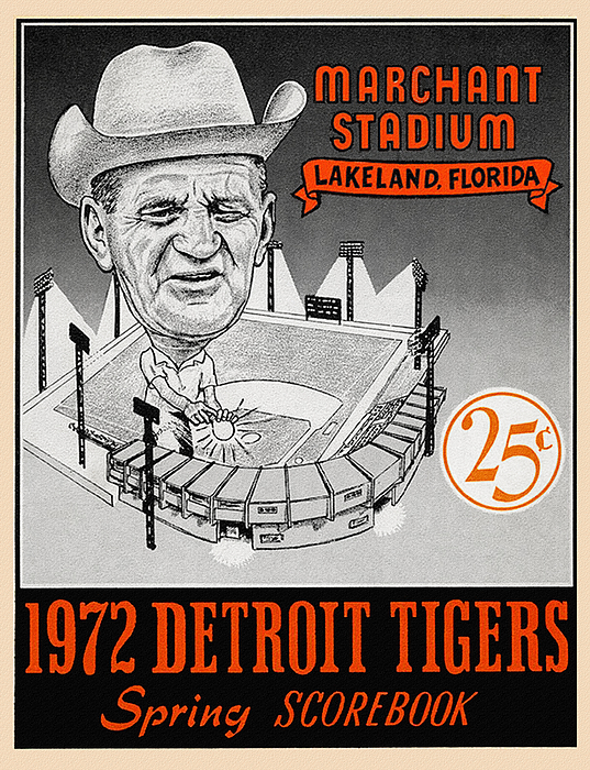 Tiger Stadium Roaring '60s Garment Washed Fitted Cap by Vintage Detroit Collection