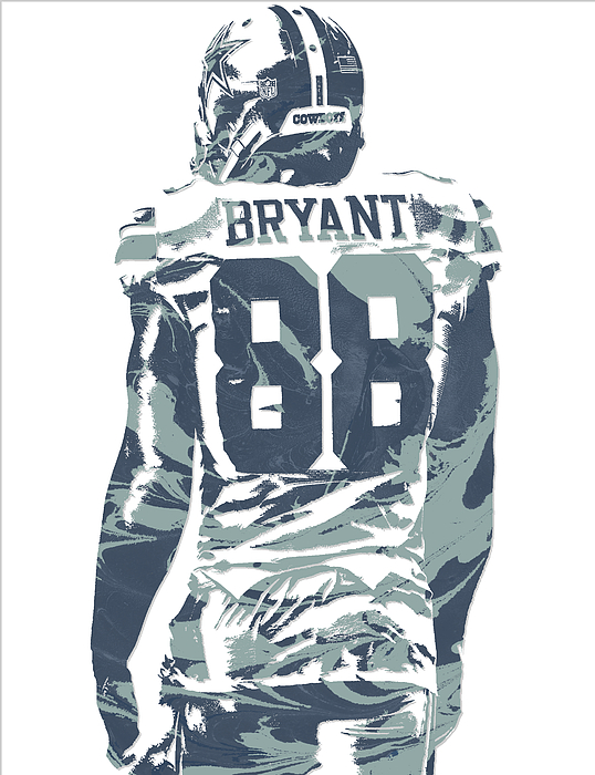 Dez Bryant Cowboys Art 3 Greeting Card by Joe Hamilton