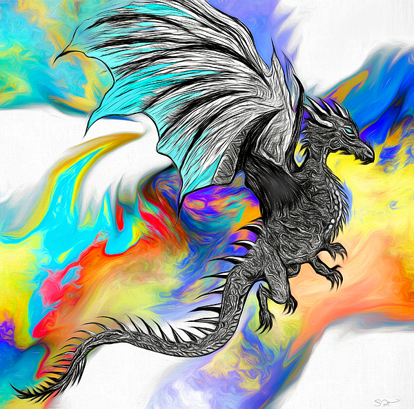 ice dragon drawings in color