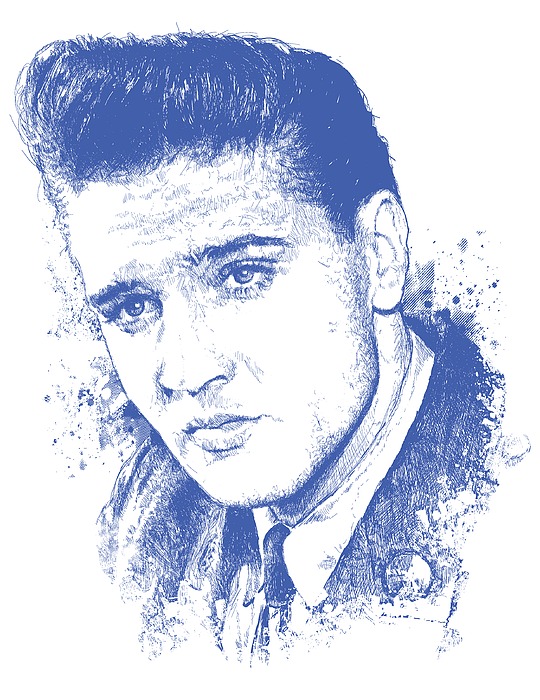 Elvis Presley Portrait Digital Art