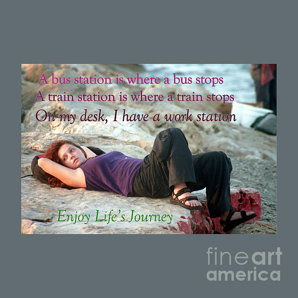 Enjoy Life S Journey Spiral Notebook For Sale By Humorous Quotes