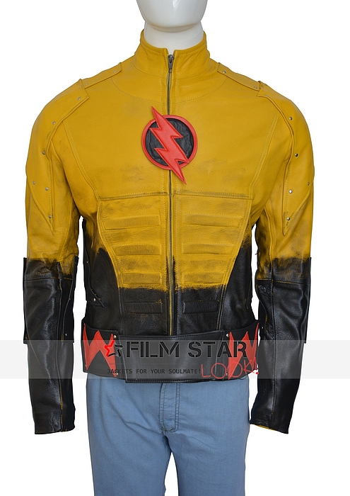 All Sizes Available Reverse Flash Eobard Thawne Yellow Faux Leather Jacket 