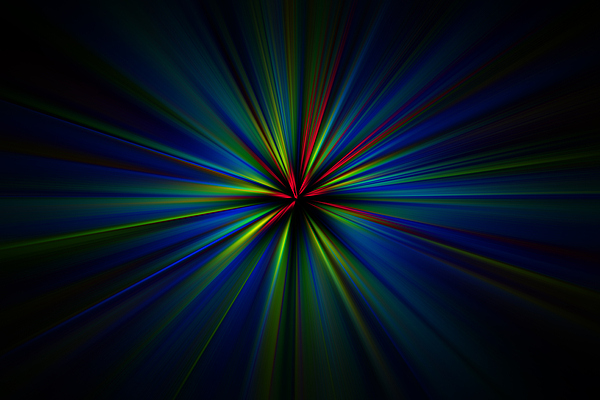 Esplosione di luce colorata Digital Art by Orazio Puccio - Pixels