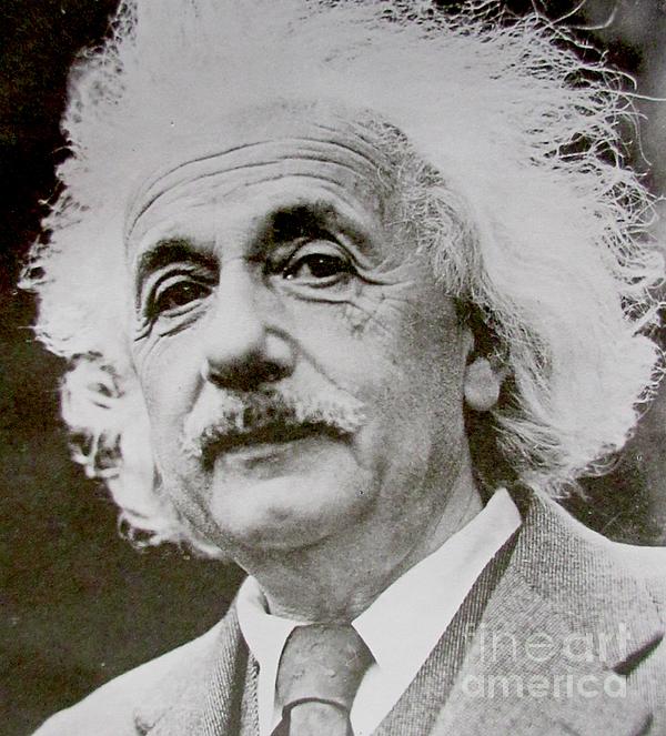 Famous Photograph of Albert Einstein Greeting Card by Pd