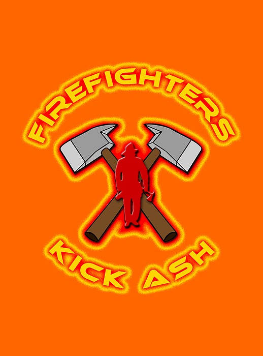 Firefighters Kick Ash Digital Art