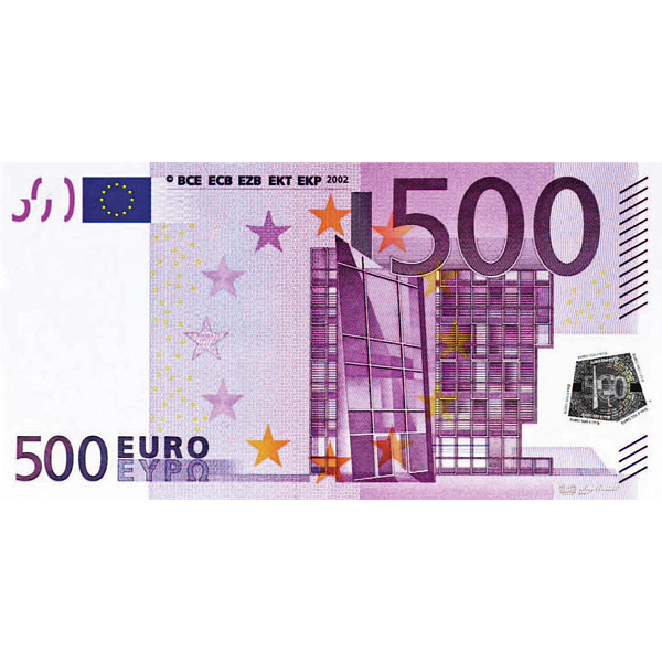 1 Euro note banknote' Sticker