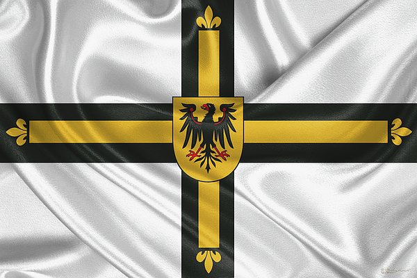 Flag Of The Teutonic Order Beach Sheet By Serge Averbukh Pixels