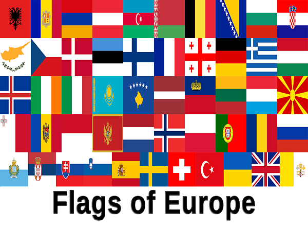 Flags of Europe Cards