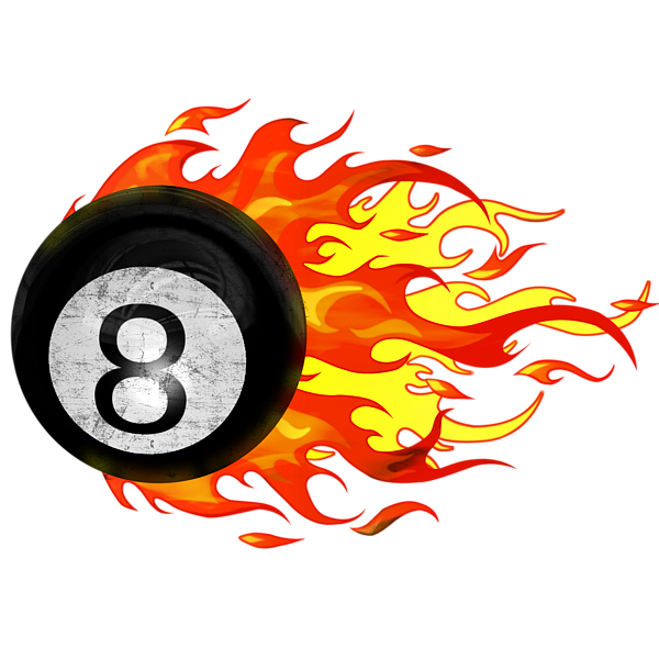 Flaming 8 ball  Pool balls, Pool art, Billiards