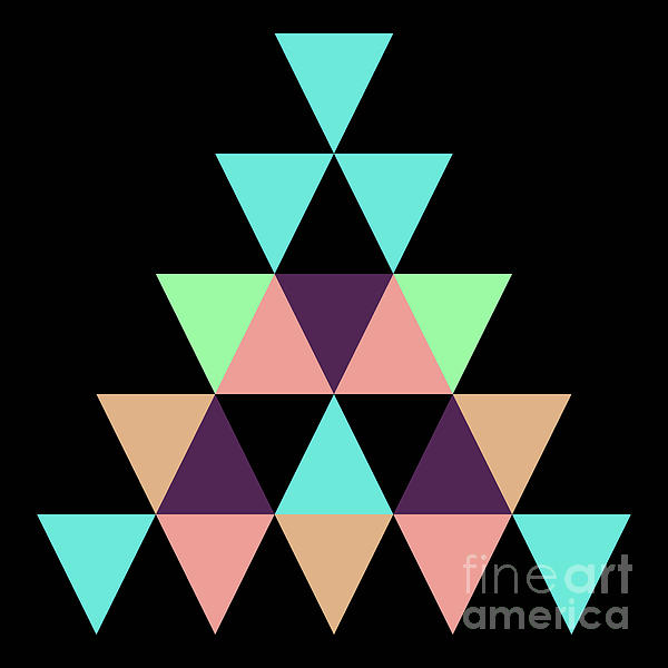 Geometric Pyramid C Digital Art
