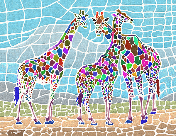 Giraffe Maze Painting