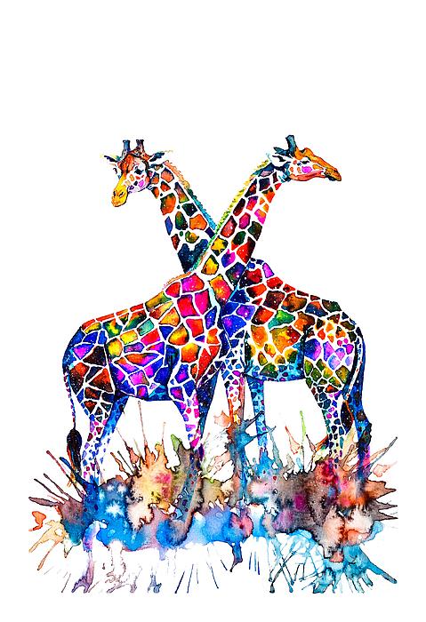 Giraffes Painting
