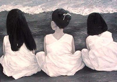 Patricia Awapara - Girls In White at the beach