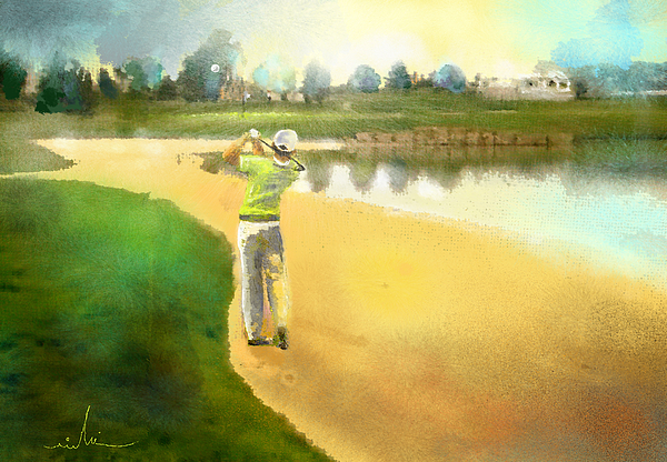 Golf In Club Fontana Austria 02 Painting
