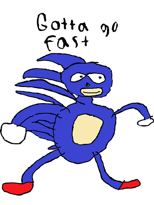 Gotta Go Fast Sonic Greeting Card for Sale by Rubick Runner